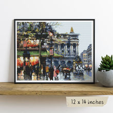 Café de la Paix Opera Cross Stitch Kit | Antoine Blanchard