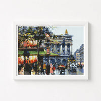 Café de la Paix Opera Cross Stitch Kit - Premium Cross Stitch Kit - Antoine Blanchard