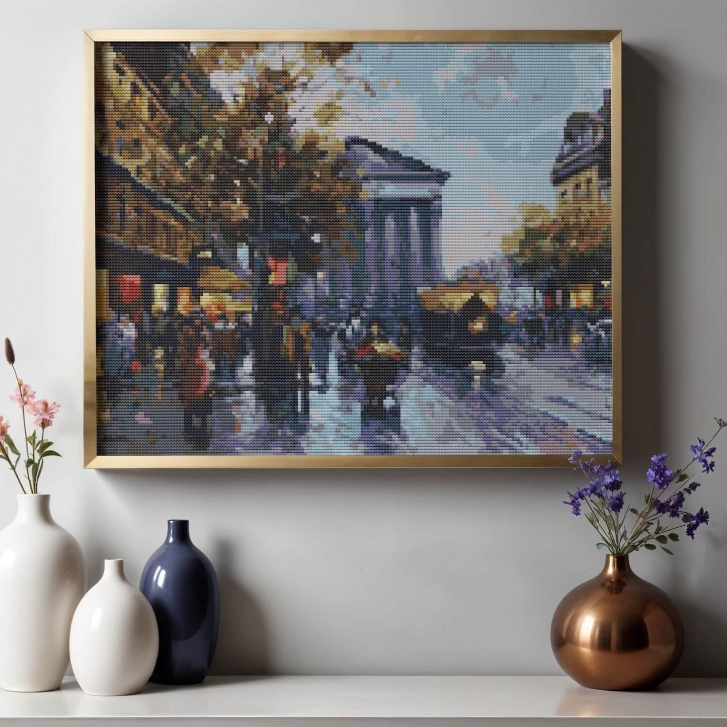 Rue Royal Madeleine Cross Stitch Kit - Premium Cross Stitch Kit - Antoine Blanchard