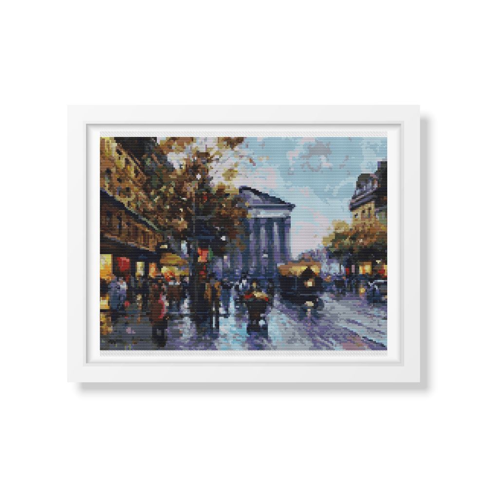 Rue Royal Madeleine Cross Stitch Kit | Antoine Blanchard