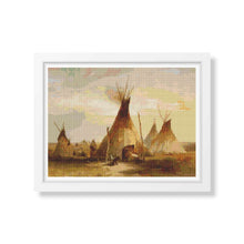 Sioux Teepee Cross Stitch Kit | Karl Bodmer