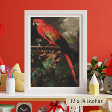 A Scarlet Macaw in a Landscape Cross Stitch Kit | Jakob Bogdany