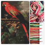 A Scarlet Macaw in a Landscape Cross Stitch Kit