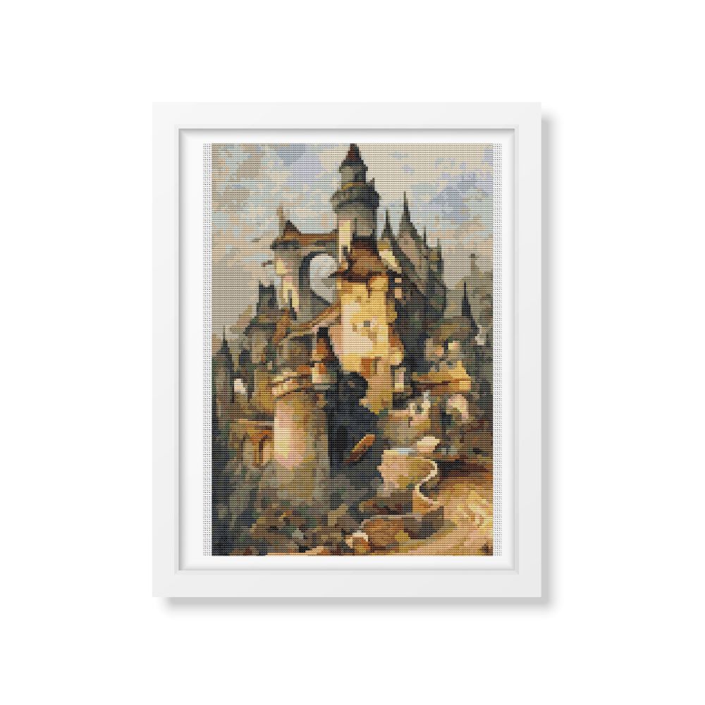 Romantic Castle Cross Stitch Kit | Hanns Bolz