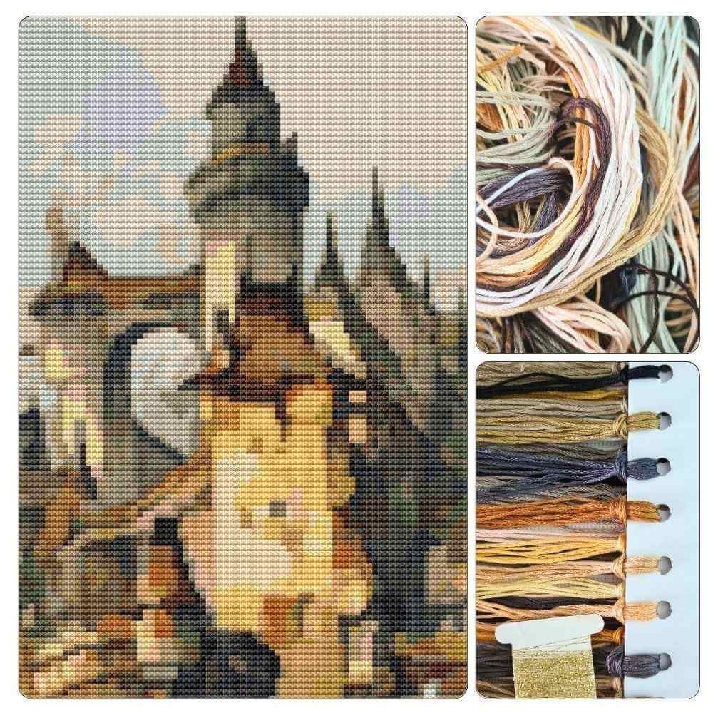 Romantic Castle Cross Stitch Kit