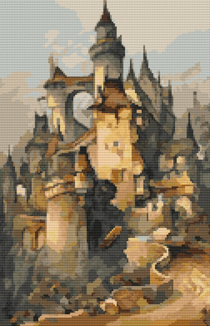 Romantic Castle Cross Stitch Kit | Hanns Bolz