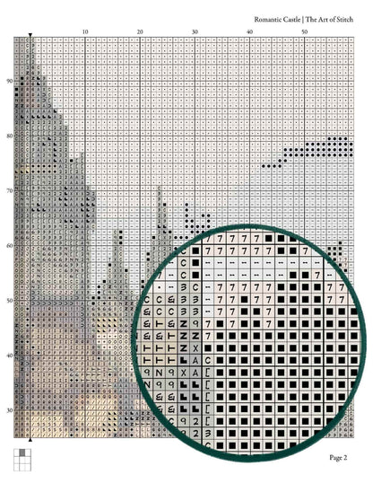 Romantic Castle Cross Stitch Kit - Premium Cross Stitch Kit - Hanns Bolz