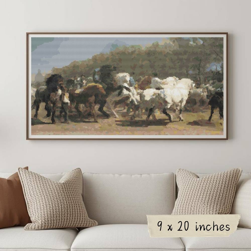 The Horse Fair Cross Stitch Pattern