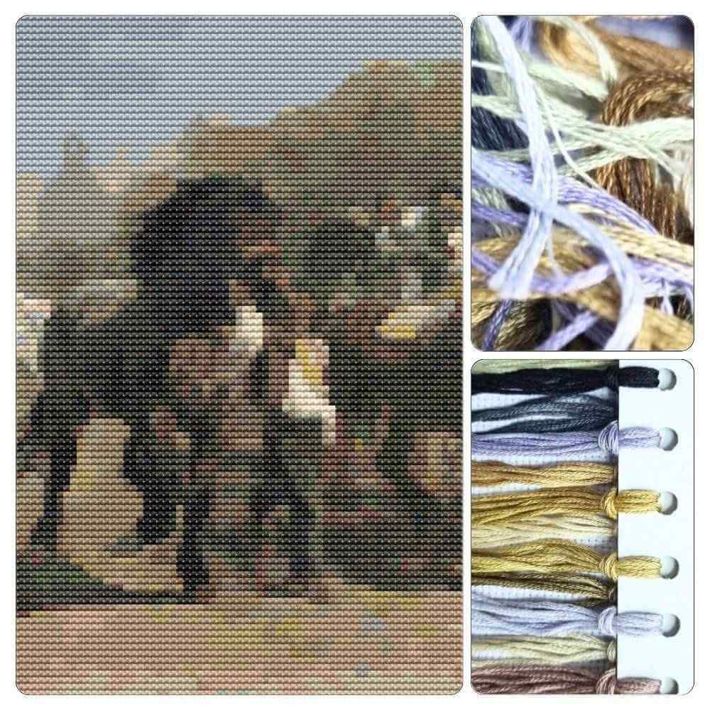 The Horse Fair Cross Stitch Kit