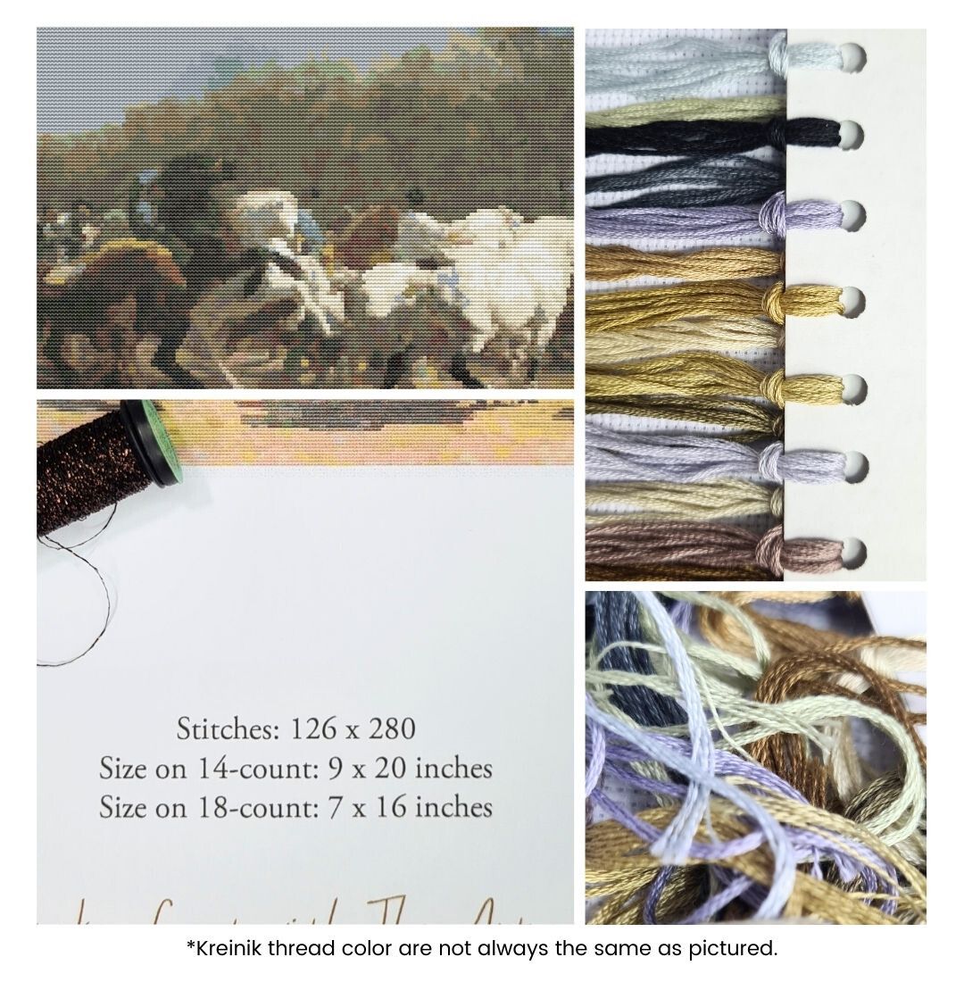 The Horse Fair Cross Stitch Kit | Rosa Bonheur