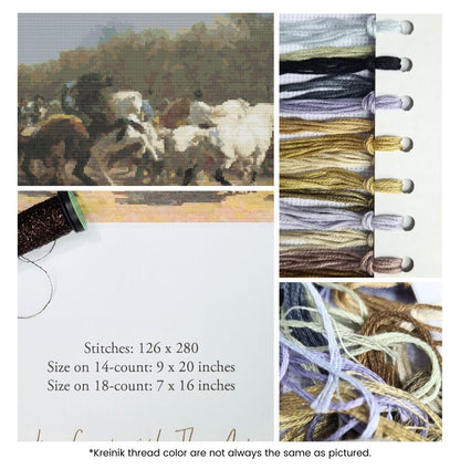 The Horse Fair Cross Stitch Kit | Rosa Bonheur