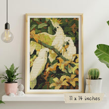 Sulphur Crested Cockatoos Cross Stitch Pattern