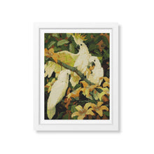 Sulphur Crested Cockatoos Cross Stitch Kit | Jessie Arms Botke