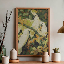 Sulphur Crested Cockatoos Cross Stitch Pattern - Premium Cross Stitch Pattern - Jessie Arms Botke