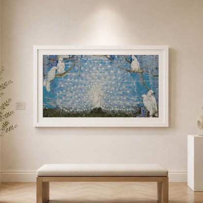 Peacock and Cockatoos Cross Stitch Pattern - Premium Cross Stitch Pattern - Jessie Arms Botke