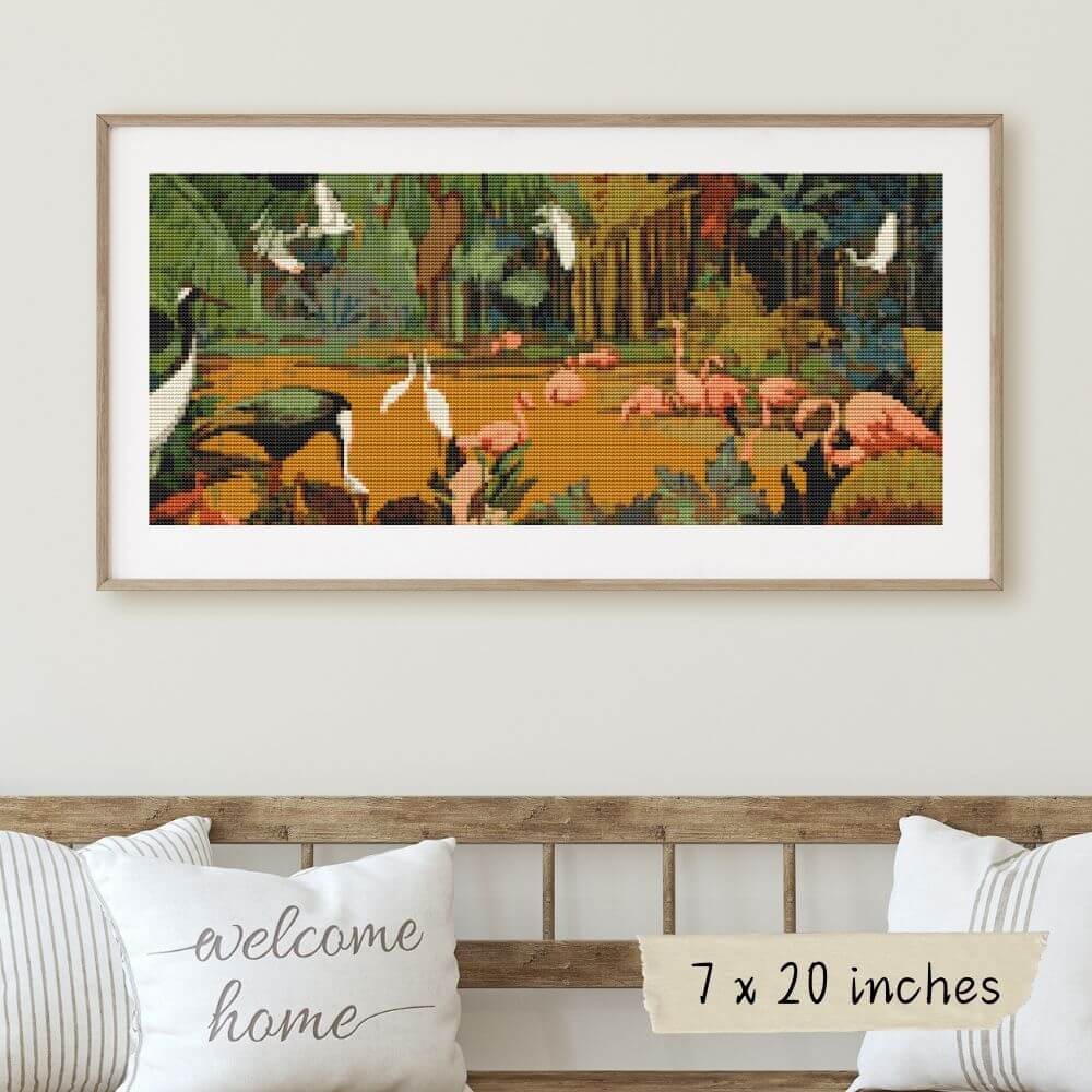Jungle Scene Cross Stitch Kit