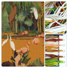 Jungle Scene Cross Stitch Kit - Premium Cross Stitch Kit - Jessie Arms Botke