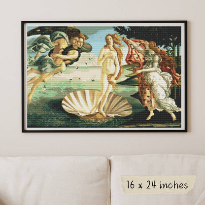 The Birth of Venus Cross Stitch Pattern