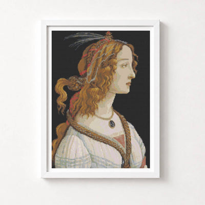 Portrait of a Young Woman Cross Stitch Kit
