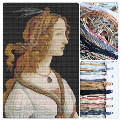 Portrait of a Young Woman Cross Stitch Kit