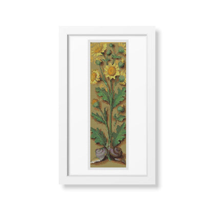 Yellow Flowers Cross Stitch Kit | Jean Bourdichon