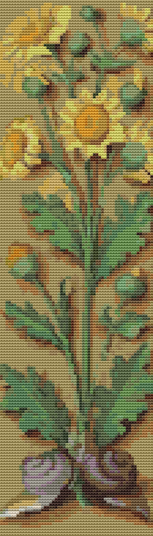 Yellow Flowers Cross Stitch Kit | Jean Bourdichon