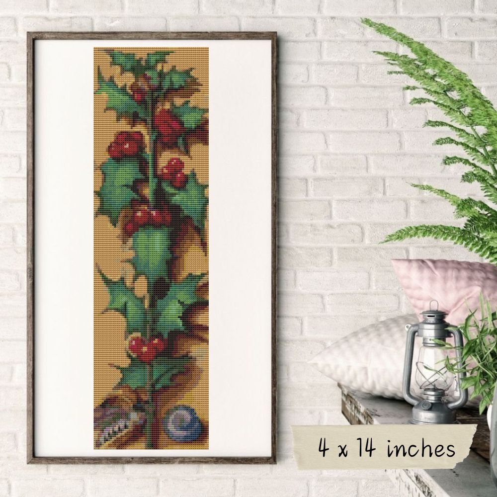 Red Berries Cross Stitch Kit | Jean Bourdichon