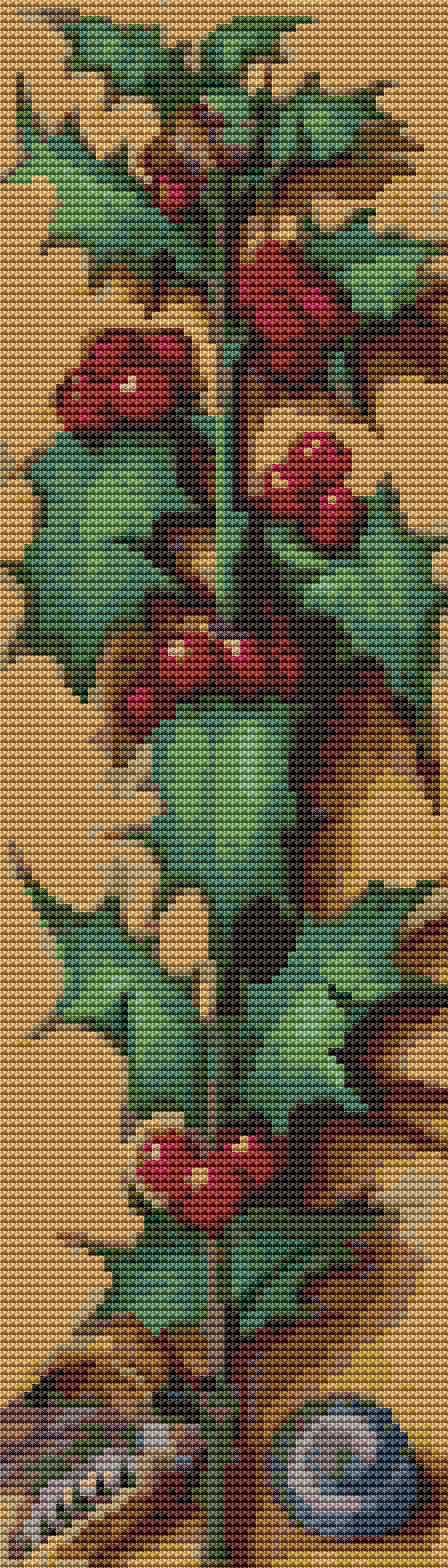 Red Berries Cross Stitch Kit - Premium Cross Stitch Kit - Jean Bourdichon