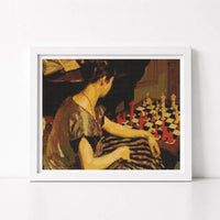 The Chess Board Cross Stitch Pattern - Premium Cross Stitch Pattern - Herbert Ashwin Budd