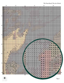 The Chess Board Cross Stitch Pattern - Premium Cross Stitch Pattern - Herbert Ashwin Budd