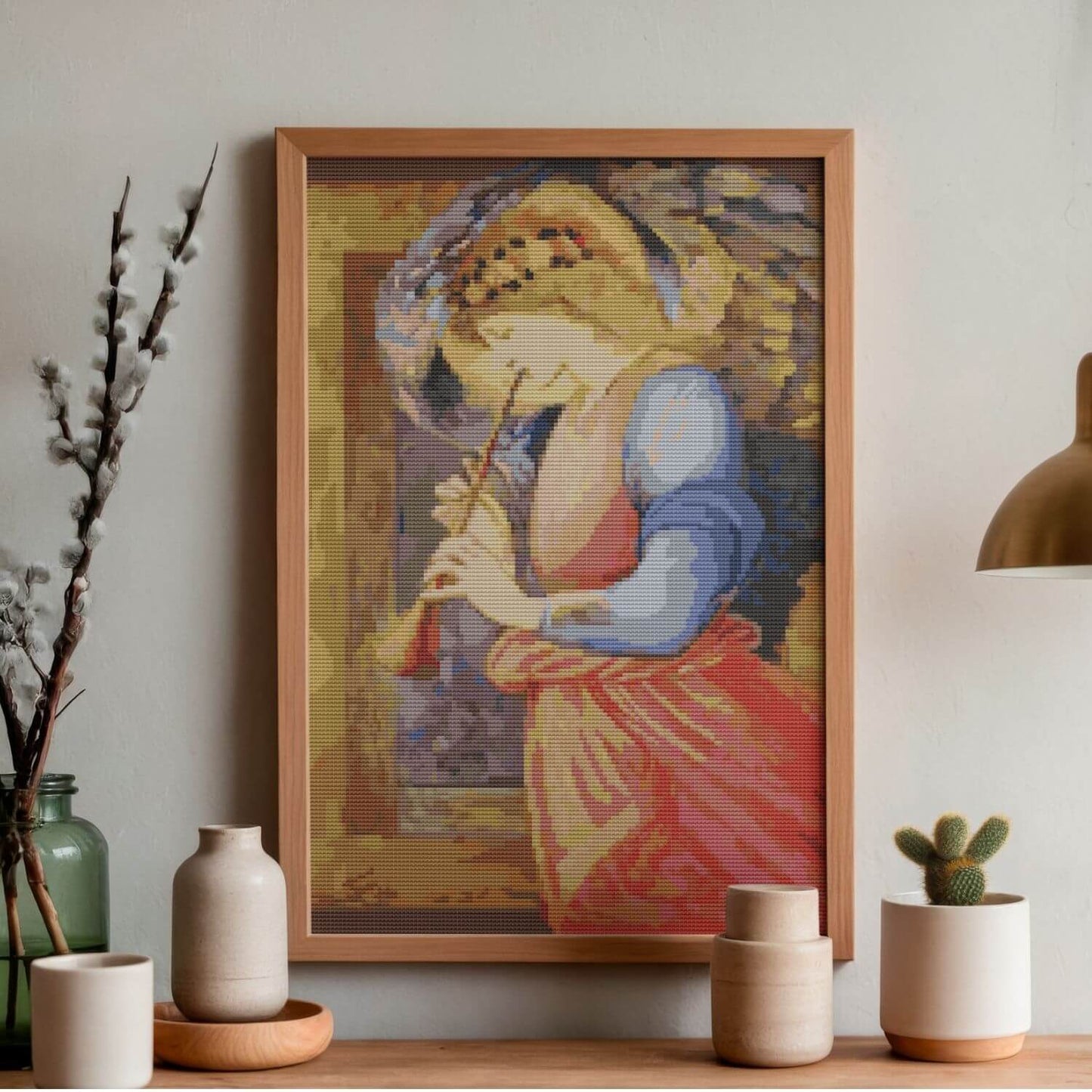 Angel Cross Stitch Pattern - Premium Cross Stitch Pattern - Sir Edward Burne - Jones