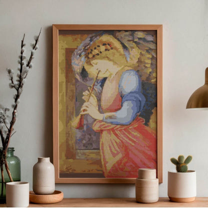 Angel Cross Stitch Pattern - Premium Cross Stitch Pattern - Sir Edward Burne - Jones