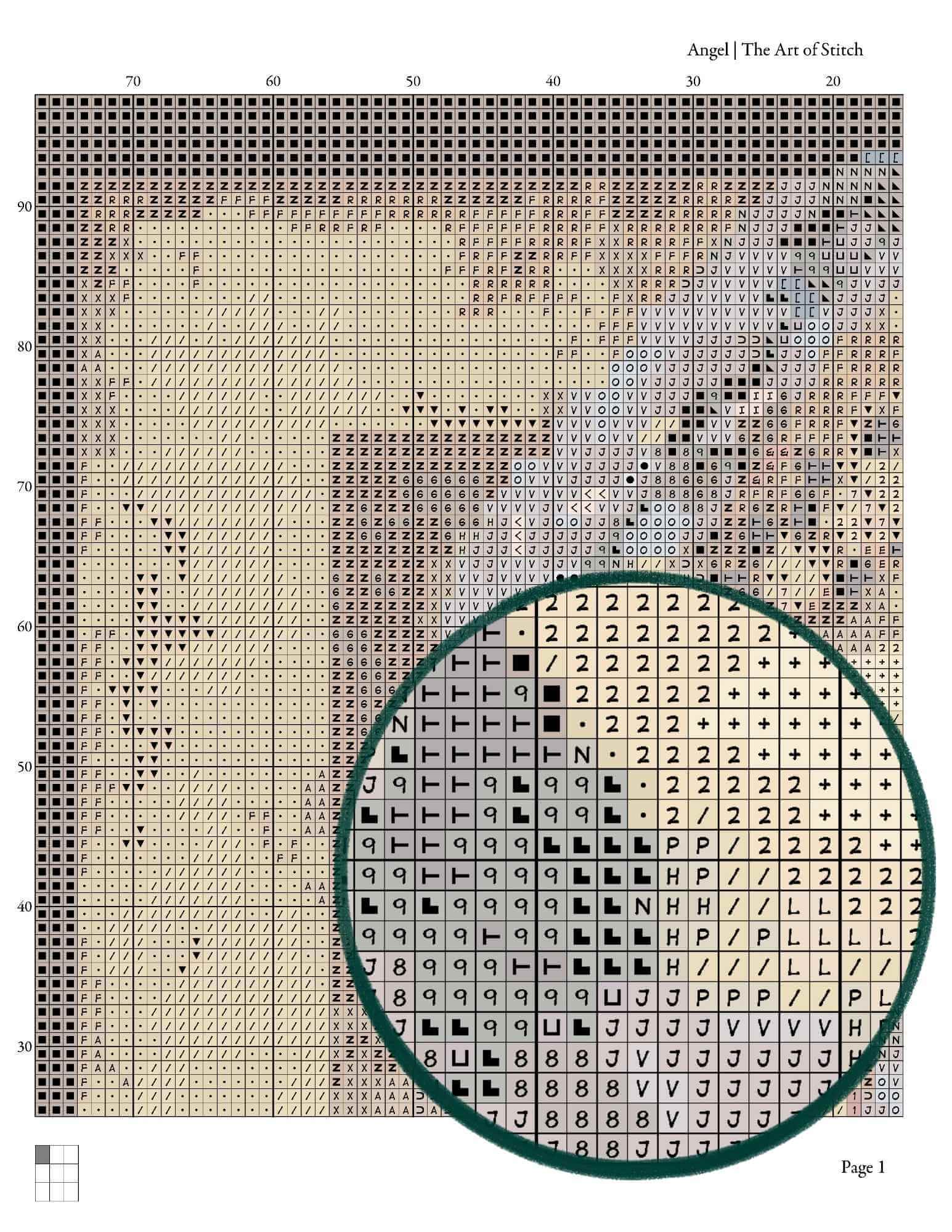 Angel Cross Stitch Pattern - Premium Cross Stitch Pattern - Sir Edward Burne - Jones