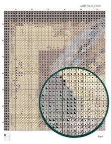 Angel Cross Stitch Pattern - Premium Cross Stitch Pattern - Sir Edward Burne - Jones