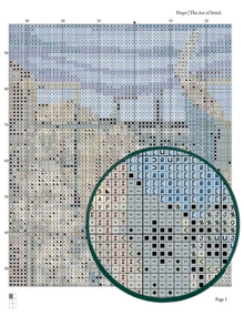 Hope Cross Stitch Pattern - Premium Cross Stitch Pattern - Sir Edward Burne - Jones
