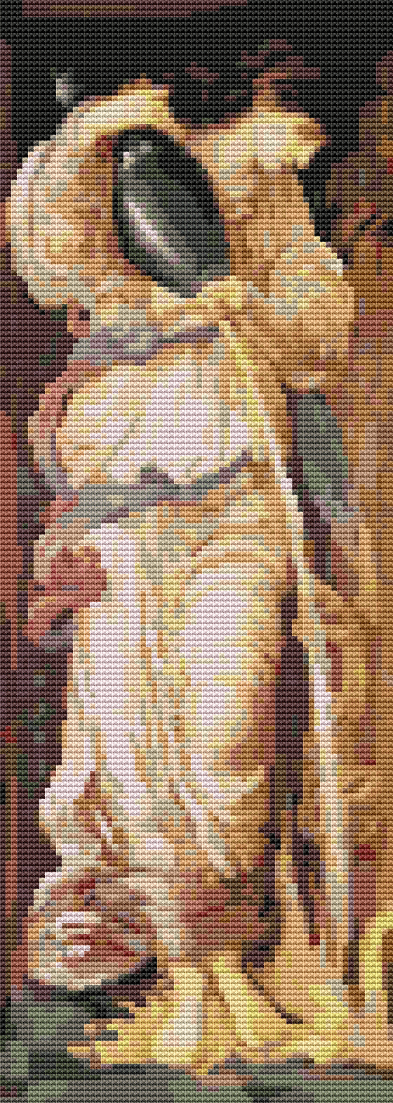 Temperantia Cross Stitch Pattern - Premium Cross Stitch Pattern - Sir Edward Burne - Jones