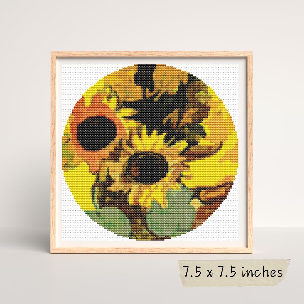 The Sunflowers Cross Stitch Pattern | Georges Braque