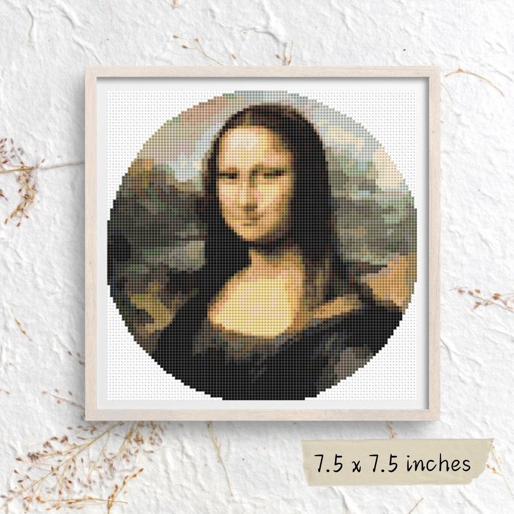 Mona Lisa Circular Cross Stitch Pattern