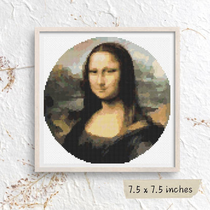 Mona Lisa Circular Cross Stitch Pattern