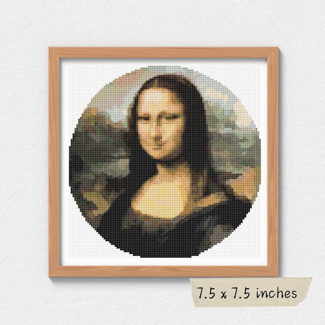 Mona Lisa Circular Cross Stitch Kit