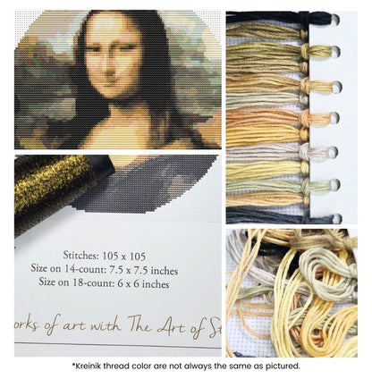 Mona Lisa Cross Stitch Kit | Leonardo da Vinci