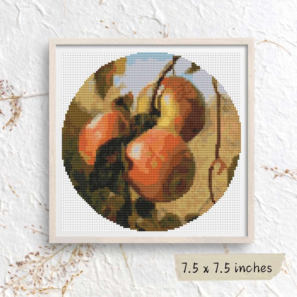 Apples Circular Cross Stitch Kit