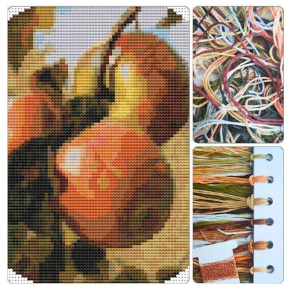 Apples Circular Cross Stitch Kit