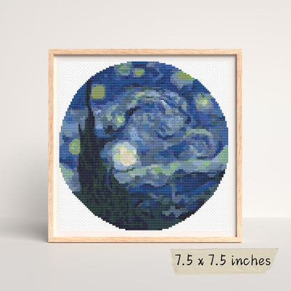 The Starry Night Cross Stitch Kit | Vincent Van Gogh