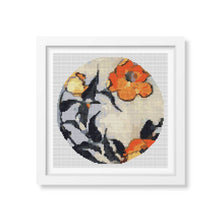 Poppies Cross Stitch Pattern | Katsushika Hokusai