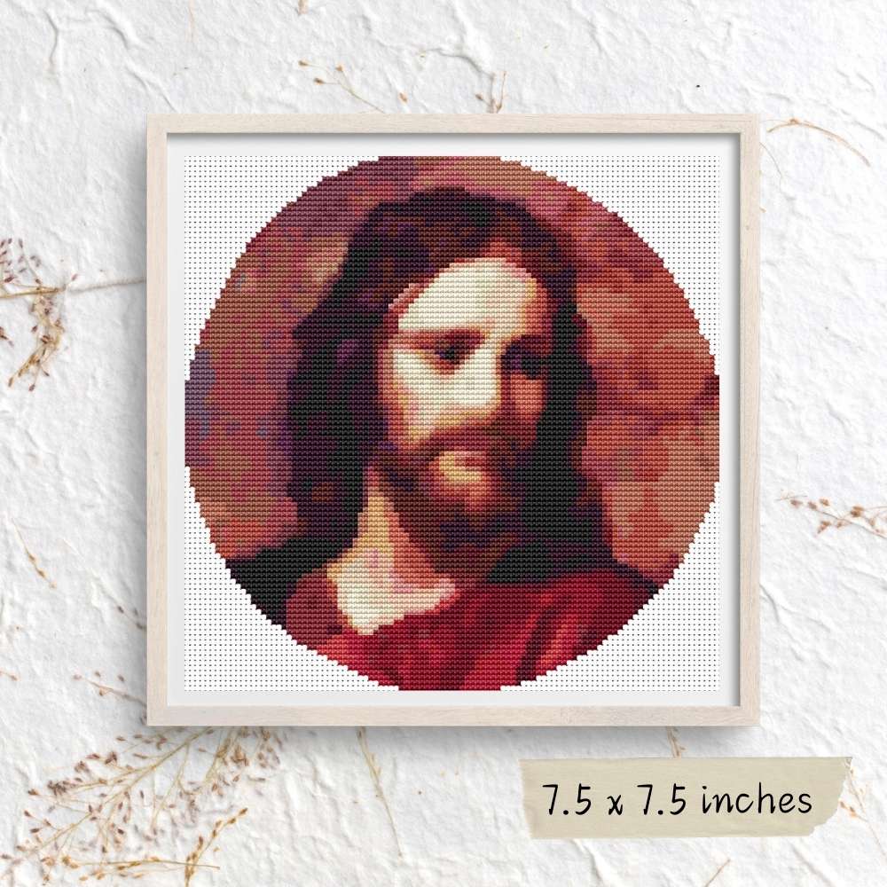 Christ at 33 Circular Cross Stitch Pattern