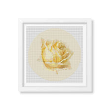 Study of a Rose Cross Stitch Pattern | Paul de Longpre