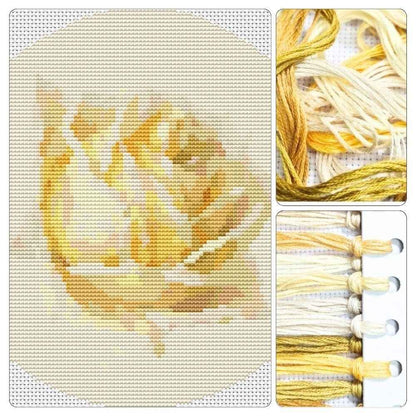 Study of a Rose Circular Cross Stitch Kit