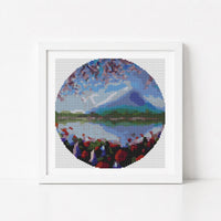 Blue Mountain Circular Cross Stitch Kit - Circular Cross Stitch Kit - The Art of Stitch