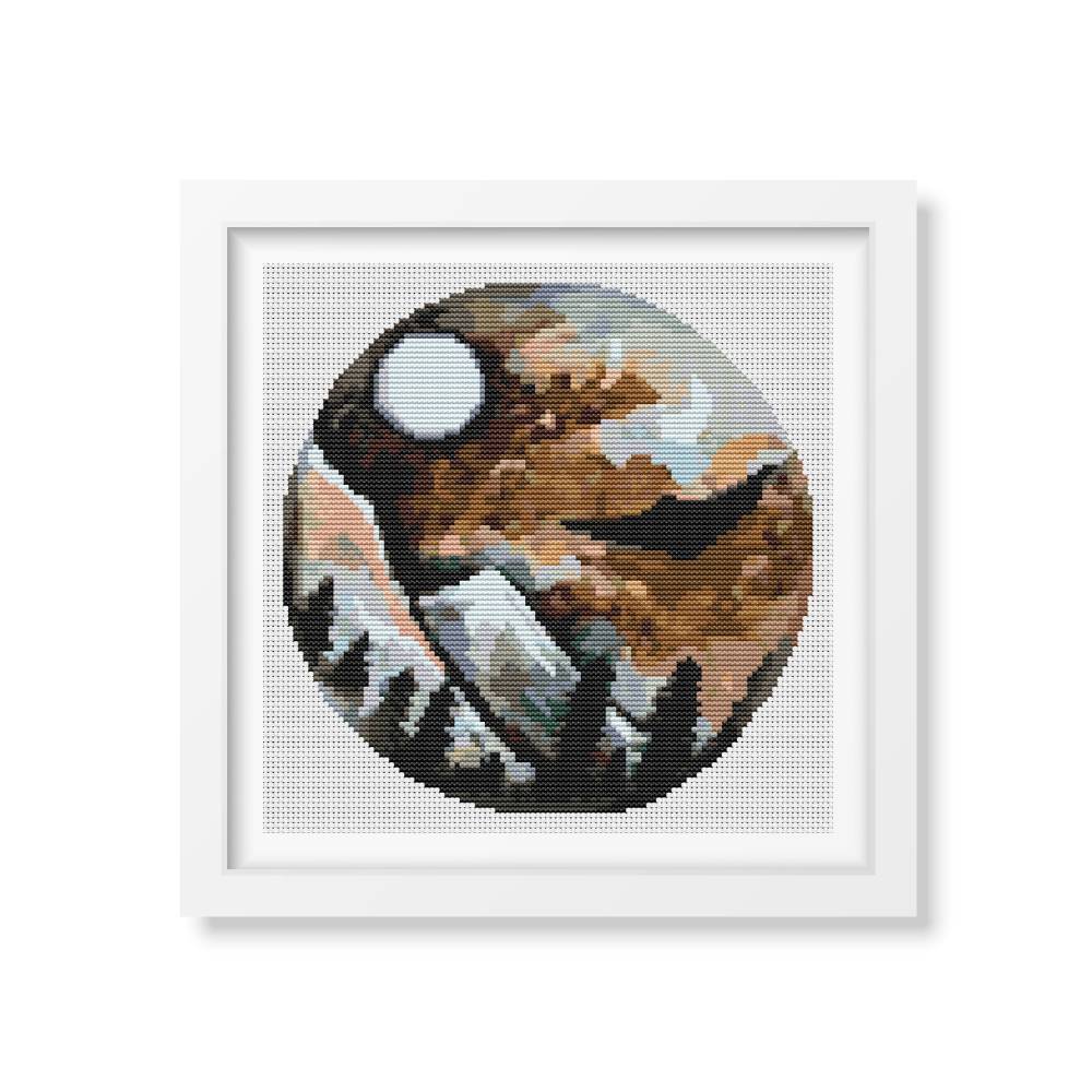 Over the Mountains Cross Stitch Pattern | The Art of Stitch